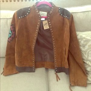 Western Style Suede Jacket